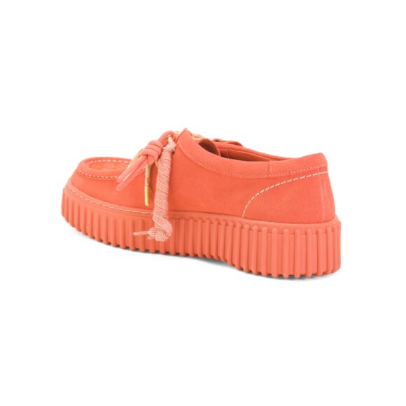 CLARKS Coral Suede Torhill Bee Comfort Platform Moccasin Toe Loafers - Picture 2 of 2